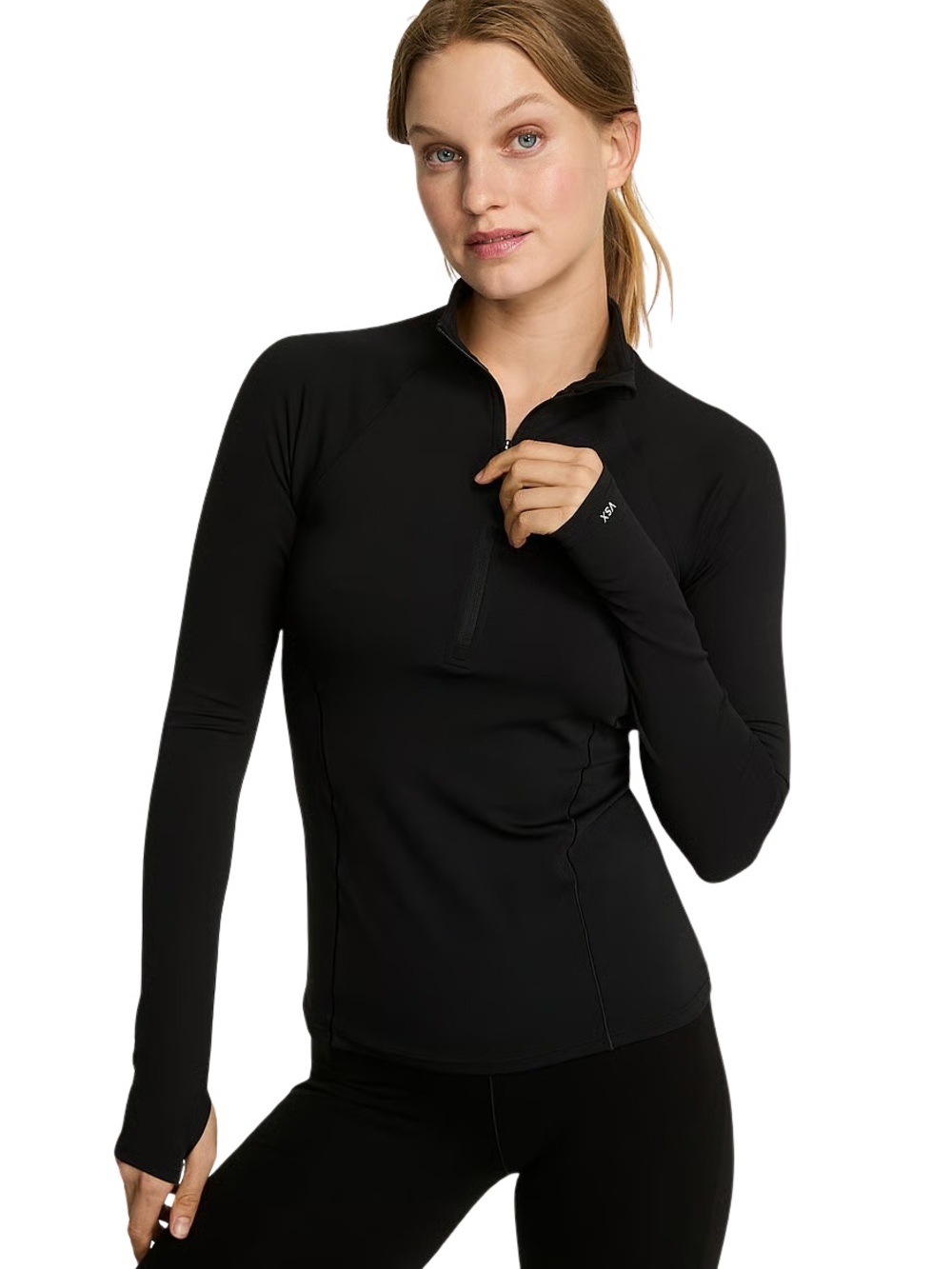 Victoria’s Secret M Black VSX Elevate Half Zip Jacket